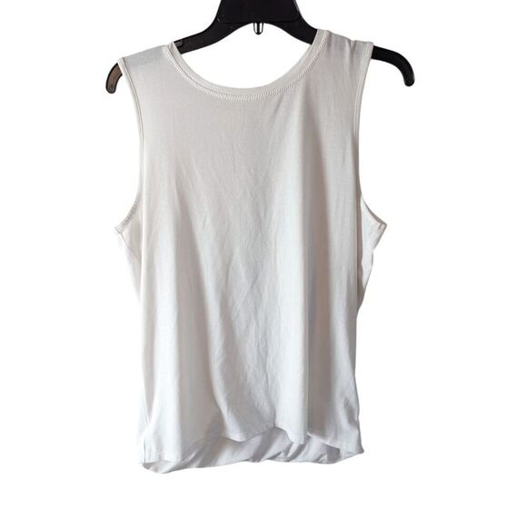 ATHLETA Essence Open Back Tank In White Size MT - Picture 2 of 3